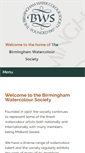 Mobile Screenshot of birminghamwatercoloursociety.co.uk